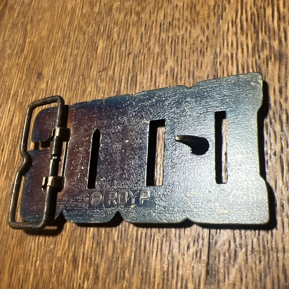 Vintage ROYP Solid Brass Name 